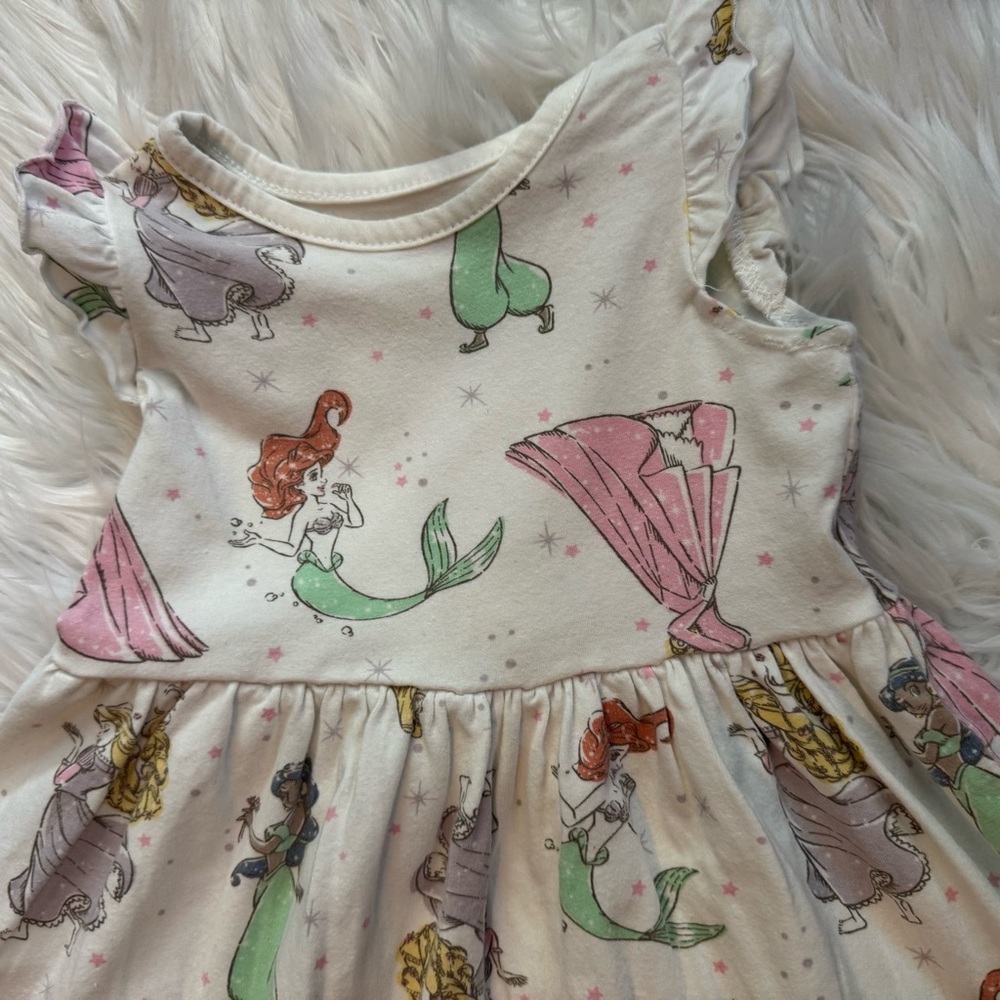 Disney Princess Baby Girl Short Sleeve Dress Size 18 Months - Picture 2 of 7